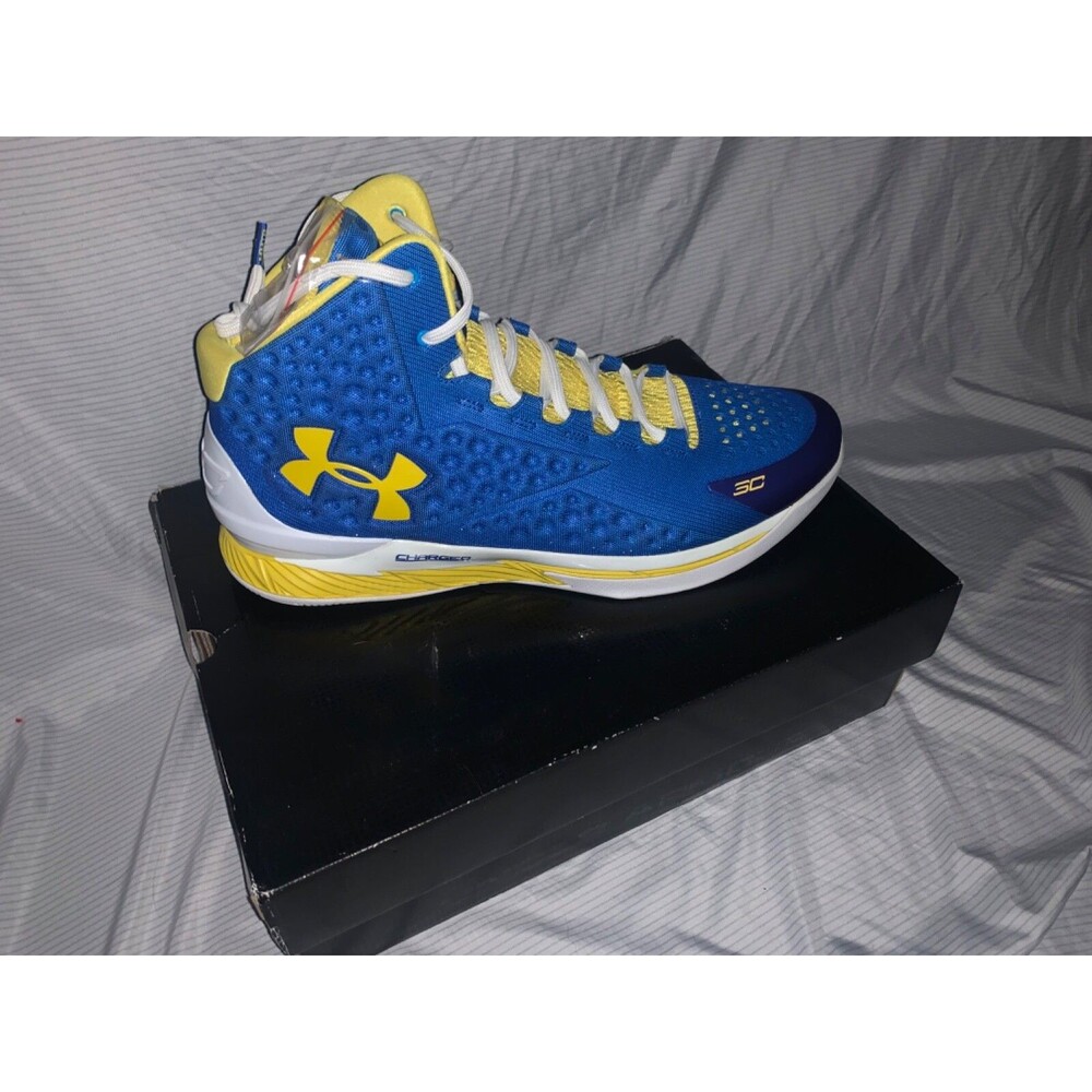 Under Armour Curry 1 One Home Royal Taxi Size 18